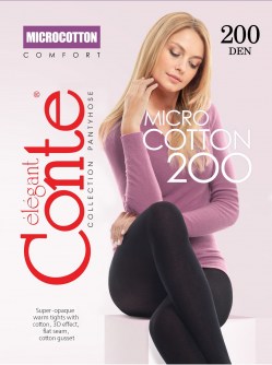 купить Колготки женские CONTE MICROCOTTON 200 XL в интернет-магазине