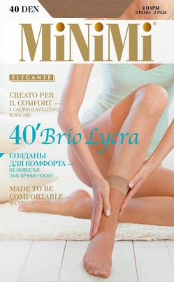 купить Носки женские MINIMI BRIO 40d (2 пары) в интернет-магазине